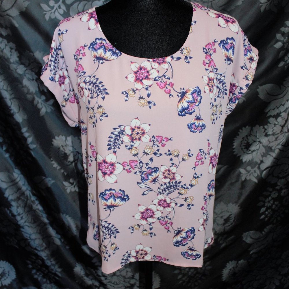 Pink Rose Purple/Pink Floral top